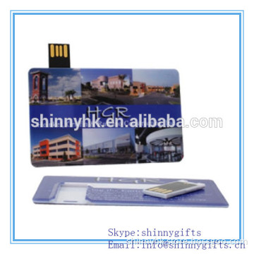 Shinny Gifts Card type ultra slim card usb flash drive for brand promotion SI-FDC00009